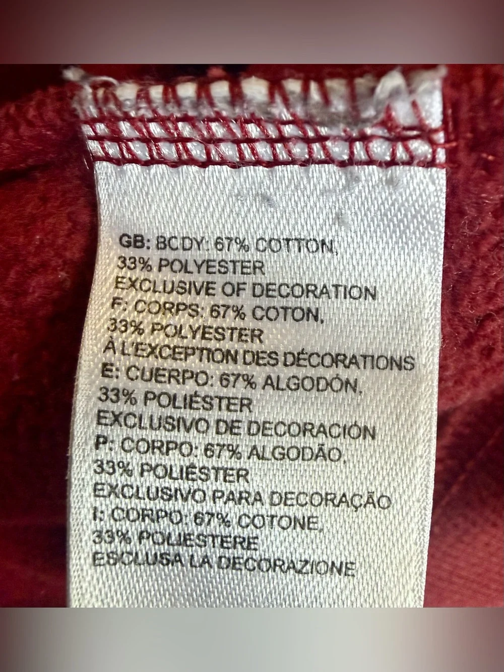 The North Face Mens XXL Burgundy Logo Pullover Hoodie Fleece Sweatshirt